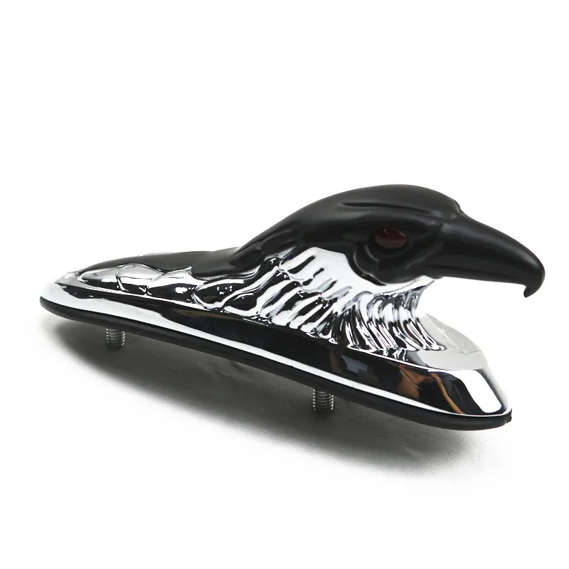 

Front Fender Bonnet Eagle Head Ornament Statue For Harley Honda Kawasaki Suzuki