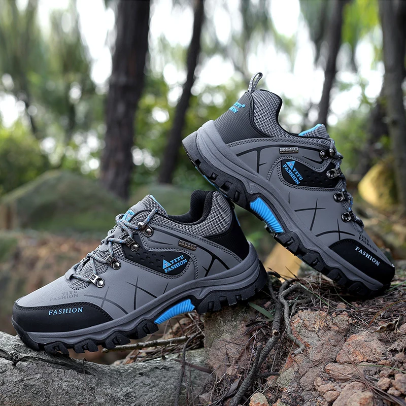 Large Size Hiking Shoes Outdoor Sport Men Shoes Waterproof Trekking Men's Sneakers Non Slip Climbing Camping Trekking Shoes Man