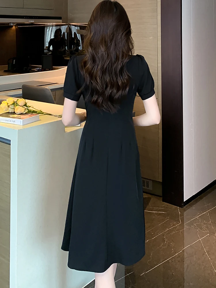 Красное шикарное Бандажное Привлекательное Женское платье миди с квадратным