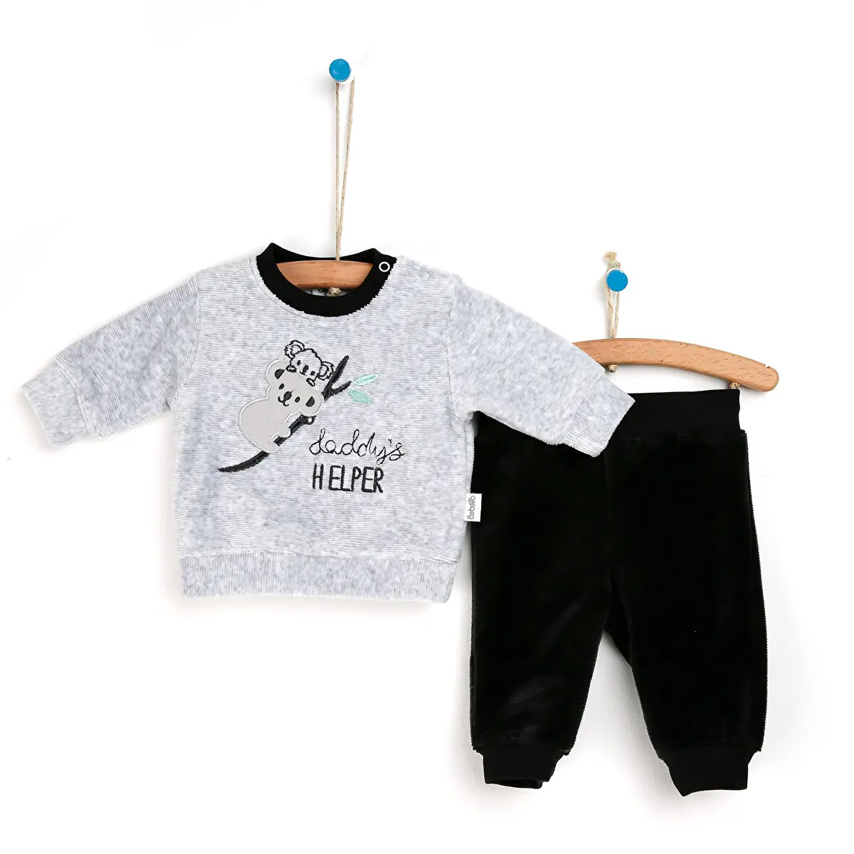 

ebebek Bebetto Yenidoğan Daddy's Helper Sweatshirt-patiksiz Alt 2li Set