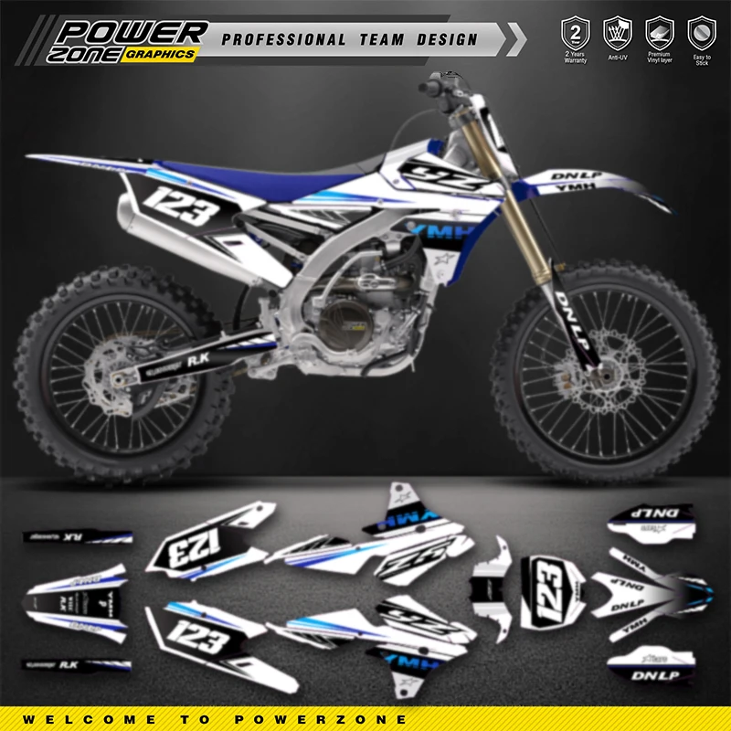 PowerZone пользовательские графические фоны для команды наклейки комплект YAMAHA 14-18