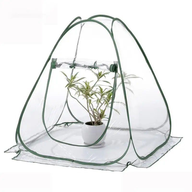 

PVC Warm Garden Single Tier Mini Household Plant Greenhouse Cover Waterproof Anti-UV Protect Garden Plants Flowers
