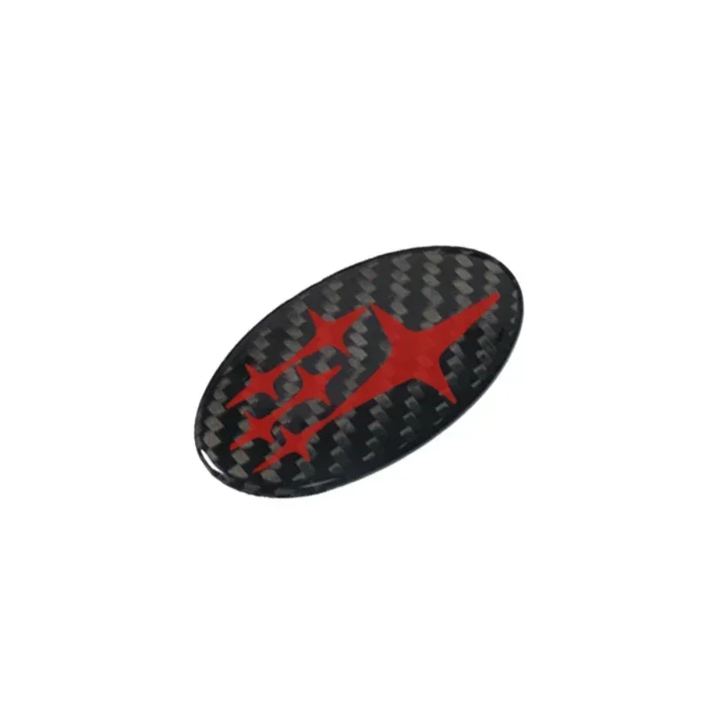 58x28 мм углеродное волокно автомобильный руль логотип эмблема наклейка для Subaru Forester Outback Impreza Legacy STI WRX BRZ Tribeca