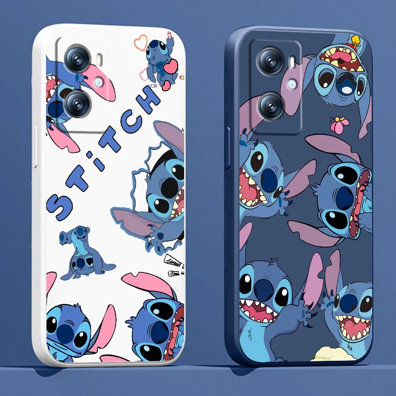 

Phone Case For OPPO Find X6 X5 X3 Lite A96 A94 A93 A77 A76 A74 A72 A57 A53S A16 5G Lilo Stitch Disney Anime Art Liquid Rope
