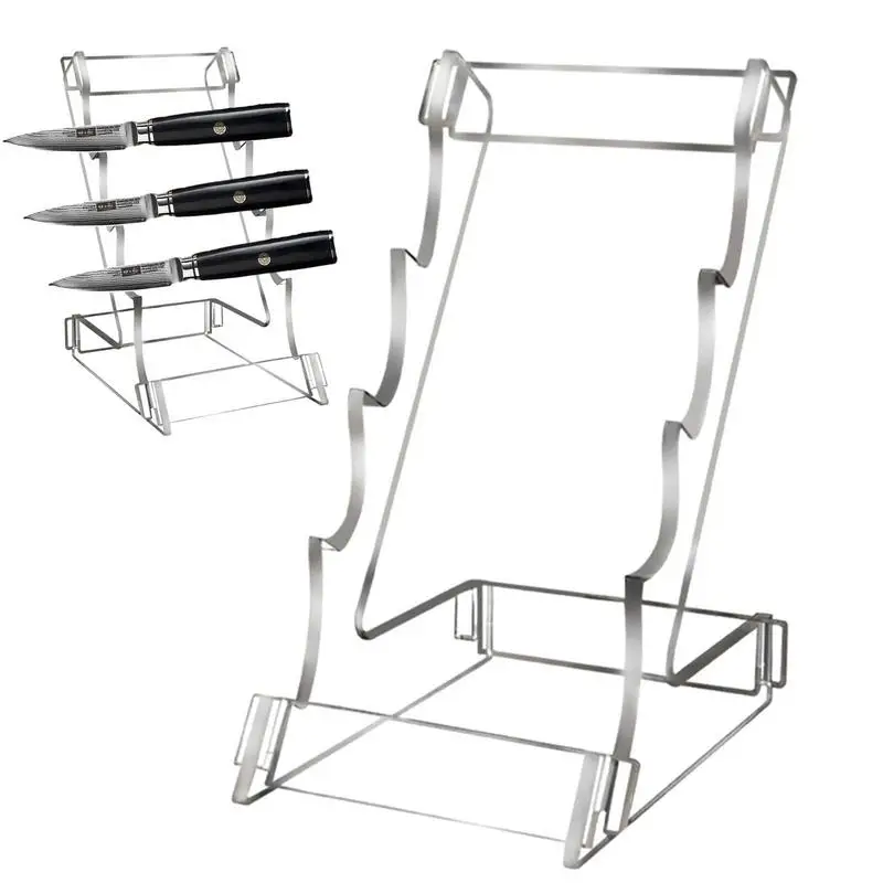 

Acrylic Knives Stand Pocket Knives Holder With 3 Tier Knives Stand Display Acrylic Display Rack Pocket Knives Storage For Knives