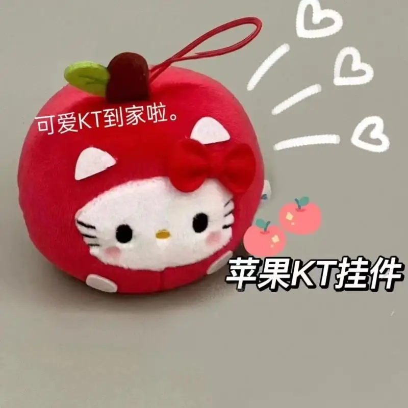 

Hello Kitty Sanrio плюшевые кавайные Мультяшные вырезанные Apple Kt подвеска плюшевая кукла аниме плюшевые игрушки для девочек детские игрушки подарок на день рождения
