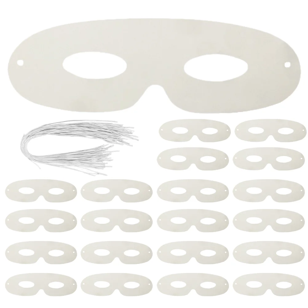 

DIY Mask Blank Prom Halloween Costume Cosplay Paper Prop Pulp Masks For Painting White Fancy Dress