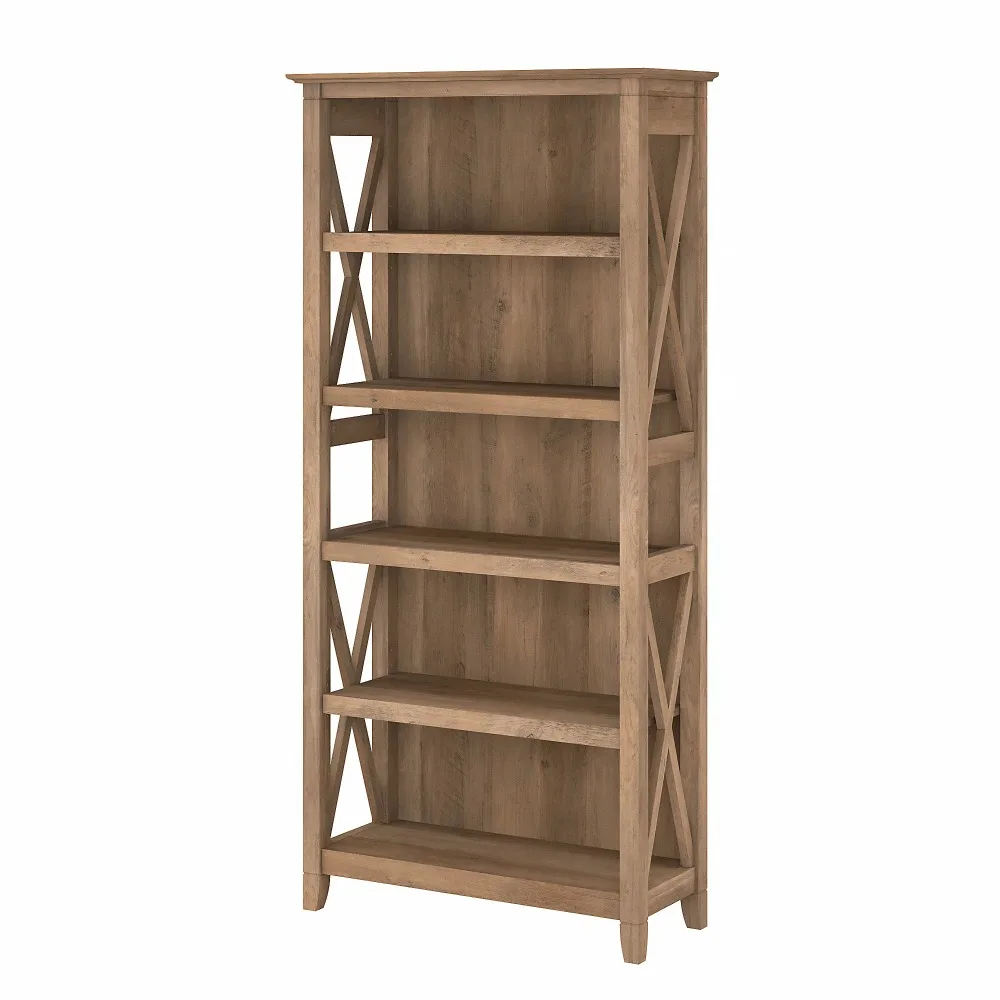 

Bush Furniture Key West Tall 5 Shelf Bookcase in Reclaimed Pine