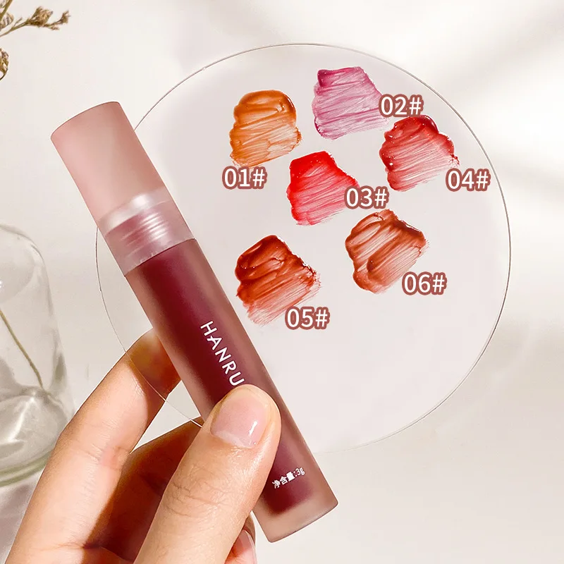 

Lip Gloss Korean Style Lip Gloss Tubes Matte Mist Waterproof Lip Gloss Cheap Cosmetics Makeup Long Lasting Color Stay Lip Stain