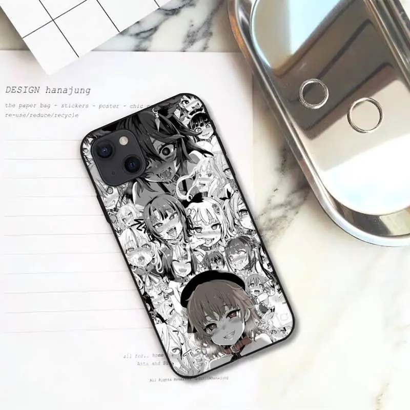 Чехол для телефона Ahegao манга iPhone 11 12 Mini 13 Pro XS Max X 8 7 6s Plus 5 SE XR |