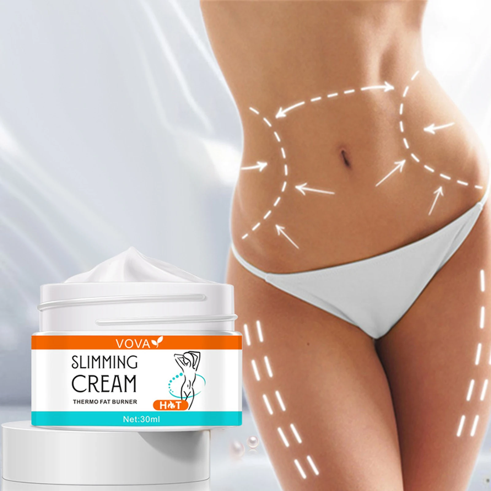 

Body Slimming Massage Cream Lifting Firming Weight Loss Anti Cellulite Promote Fat Burning Thin Leg Waist 30ml