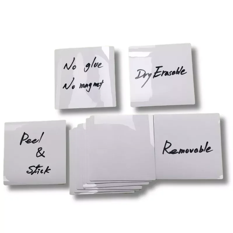 

Dry Wipe Sticky Notes Pad, Removable Reusable Labels Sticker for Storage Bins, Waterproof Adhesive Labels for Bottles, G