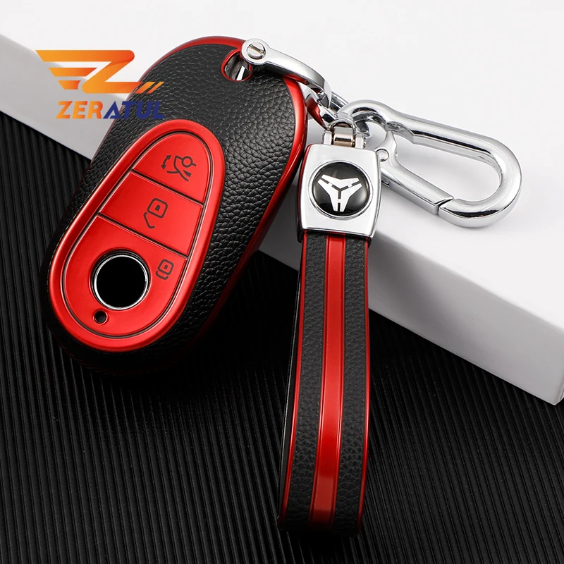 

Кожаный ТПУ автомобильный защитный брелок для Mercedes Benz C S Class W223 W206 S350L S400L S450L S500L 2021