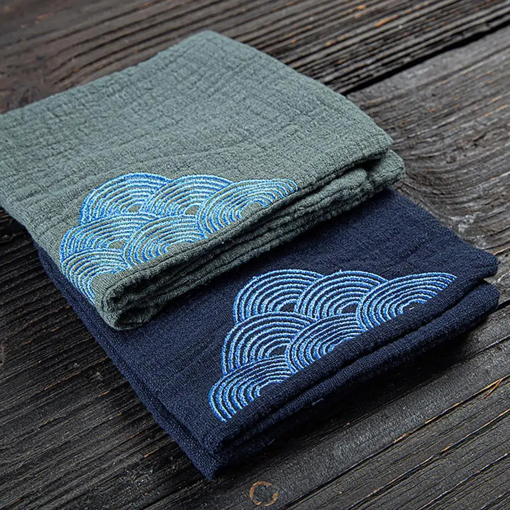 

Washable Practical Comfortable Touch Tea Napkin Anti-wear Table Napkin Clear Pattern for Decoration