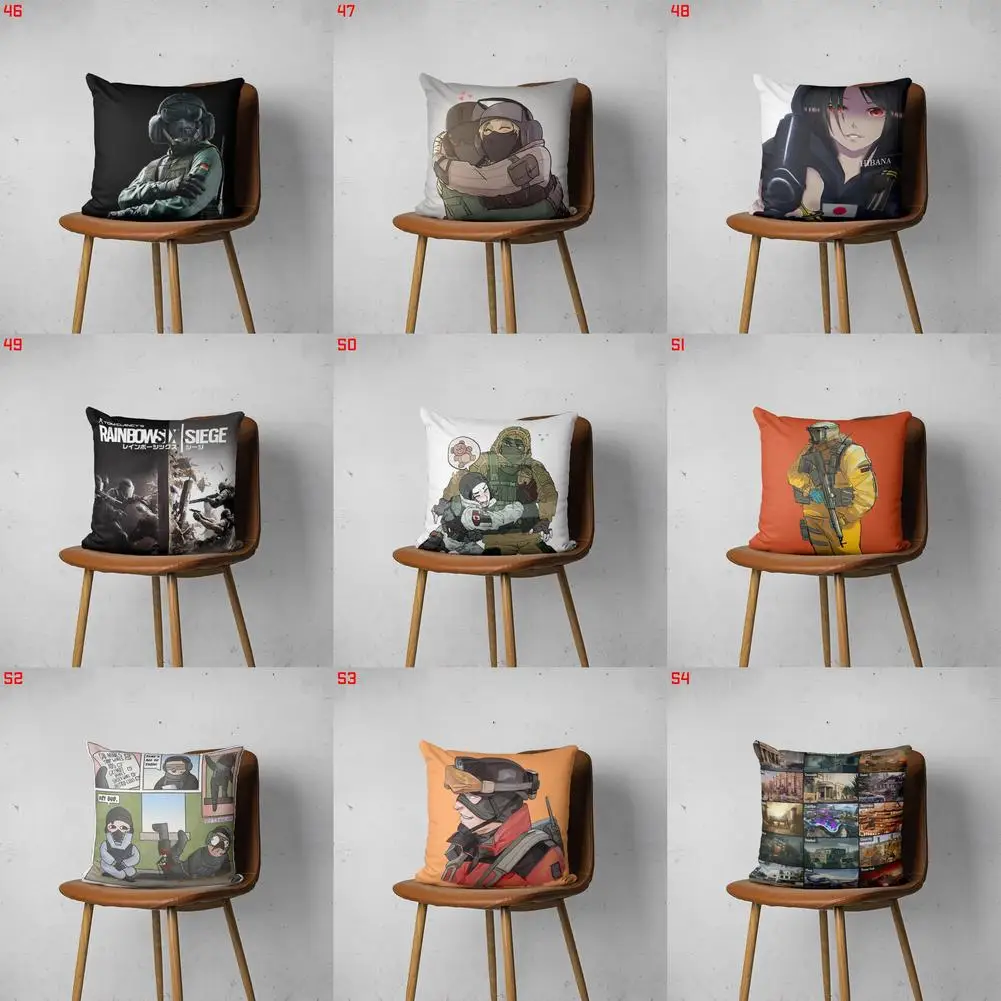 

SIX SIEGE 046 054 Customizable Bedroom Bed Sofa Hotel Car Lumbar Pillow Fashion Decorative Cover