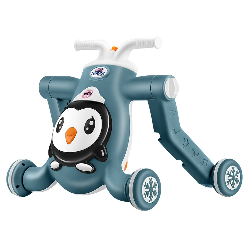 

Penguin's New Baby Walker Trolley Three-in-one Baby Walker Anti-rollover One Generation Delivery