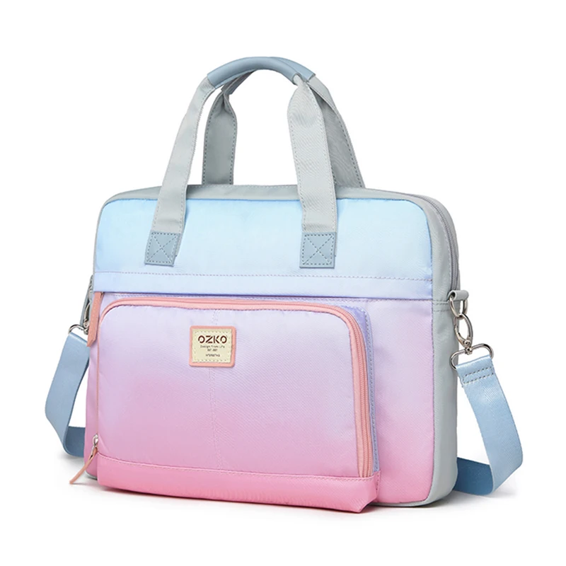 

Fashion Gradient Laptop Bag 13.3 14 15 16 Inch Notebook Bags Sleeve Women Travel Crossbody Case Shoulder Handbag Lady Briefcase