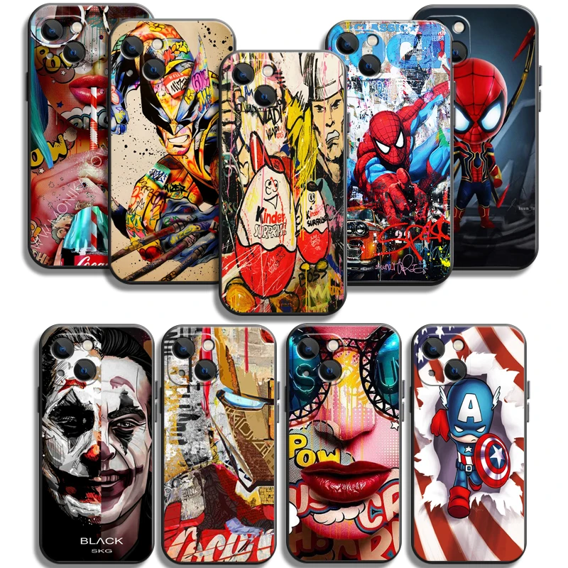 

Marvel Avengers Phone Cases For iPhone 11 12 Pro MAX 6S 7 8 Plus XS MAX 12 13 Mini X XR SE 2020 Coque Funda Soft TPU Carcasa