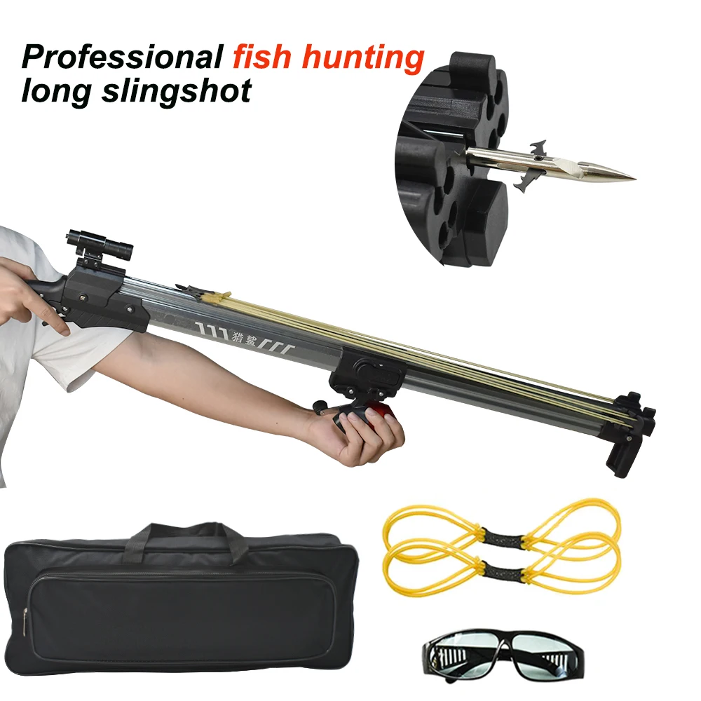 Профессиональная длинная Рогатка для рыбалки и охоты мощная лазерная ловли рыбы