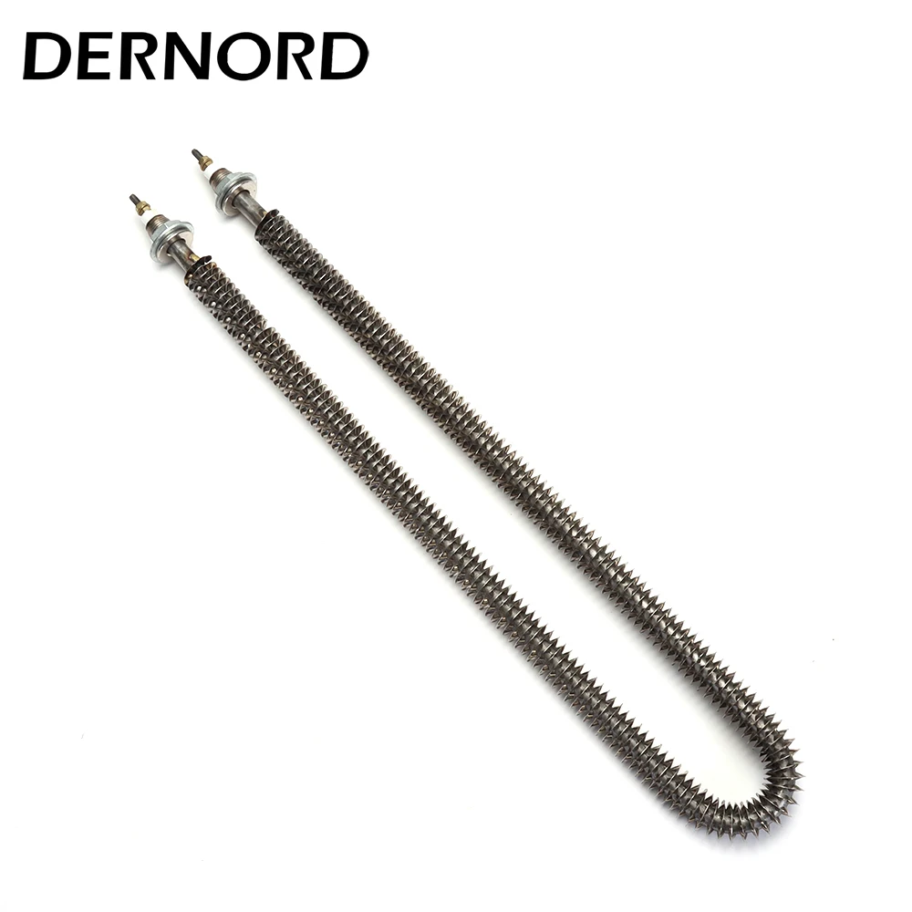 Трубчатый нагреватель DERNORD с U-образной резьбой M18, электрический обогреватель с горячим воздухом 500 Вт/800 Вт/1 кВт/1,2 Вт/кВт