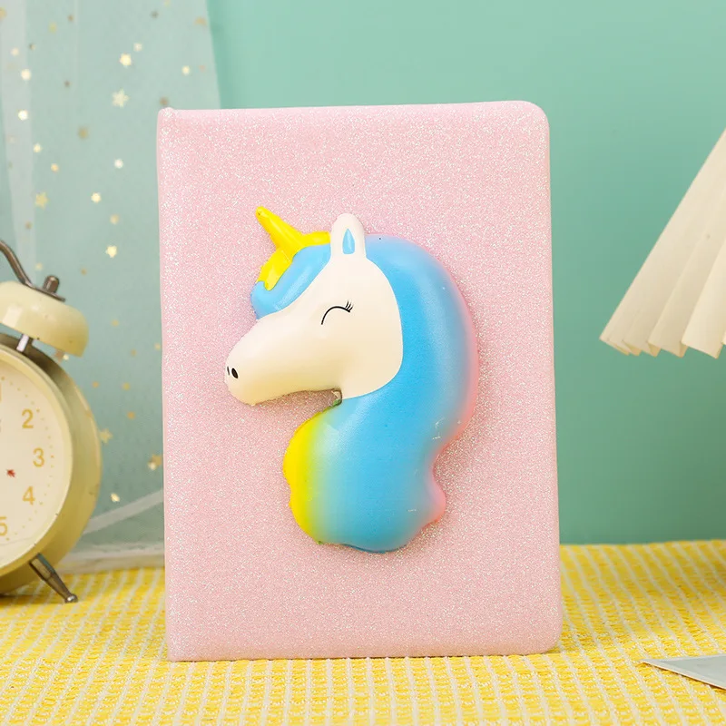 Блокнот для девочек блокноты со сжимаемым единорогом милый журнал декомпрессии