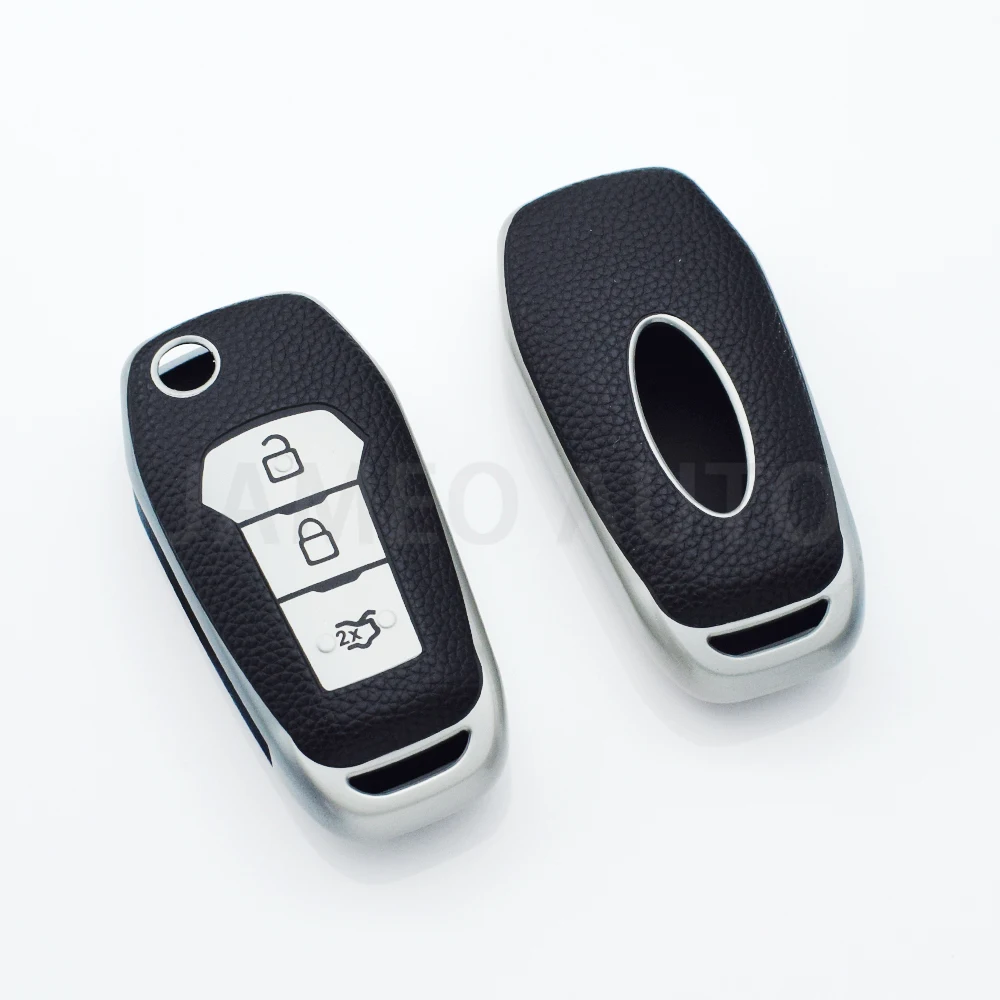 

Для Ford Focus C-max Mondeo Fiesta Galaxy Eco Sport Сменный 3-кнопочный автомобильный смарт-брелок из ТПУ, чехол для дистанционного ключа