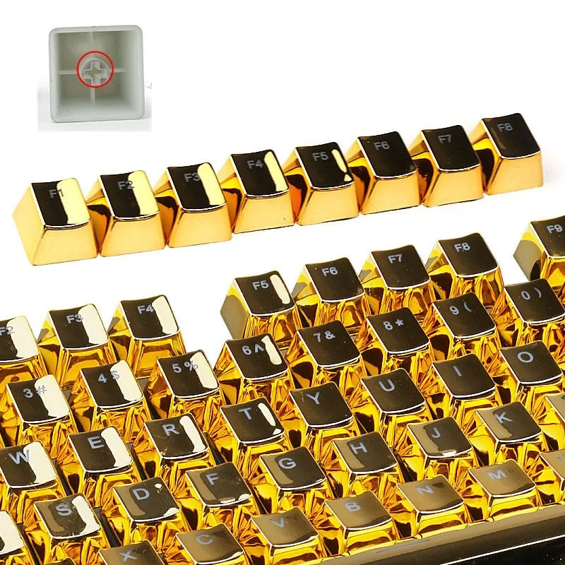 

FFFAS Mechanical keyboard keycap PBT kit modifier keycap Cherry mx switch TKL 87 104 keyboard enter key side top print key caps