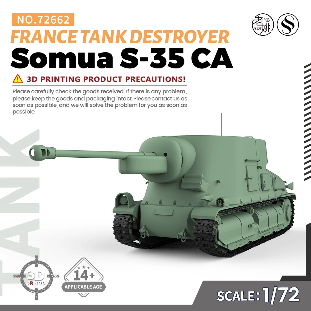 

SSMODEL 72622 V1.5 1/72 3D Printed Resin Model Kit IJA STA-2 Medium Tank