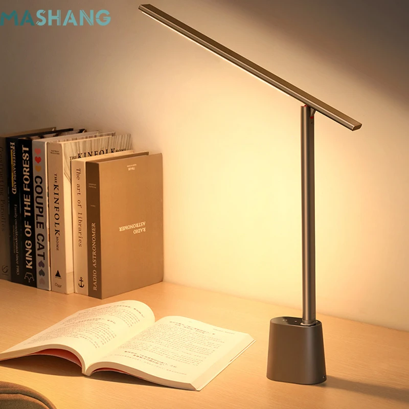 

Smart Desk Lamp Adaptive Brightness Foldable Dimmable Bedside Reading Night Light Eye Protect Study Lamps for Living Room Office