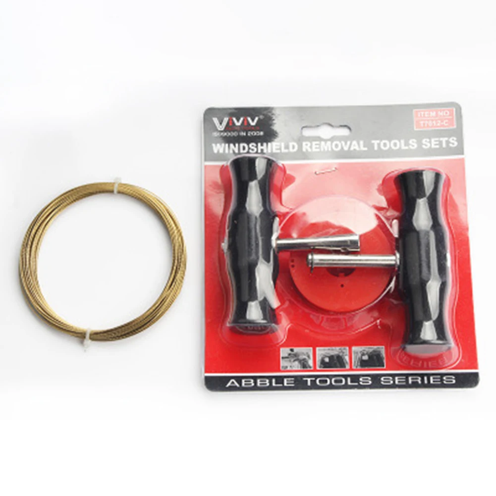 

4Pcs Car Windshield Remover Tool Cutting Wire Handles Set Auto Windscreen Window Glass Removal Repair Hand Tool