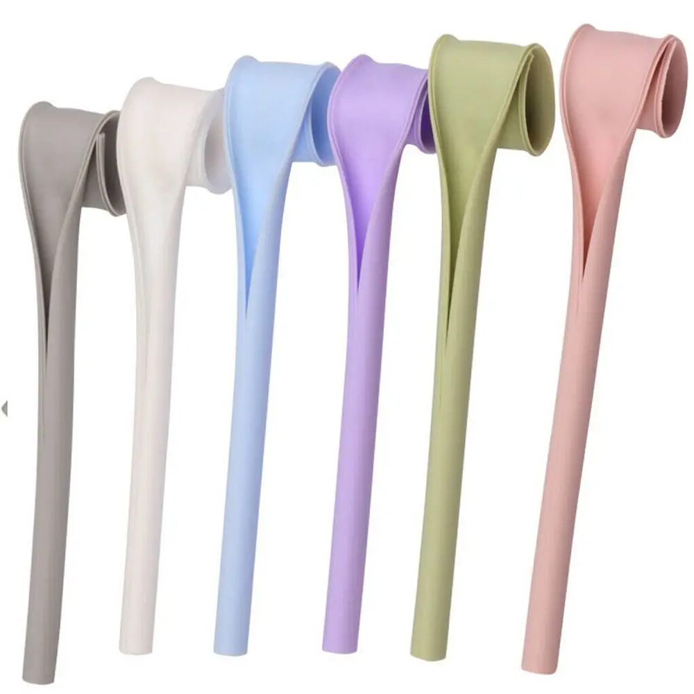 

Multicolor Soft BPA Free Openable Silicone Straws Detachable Reusable Snap Straw