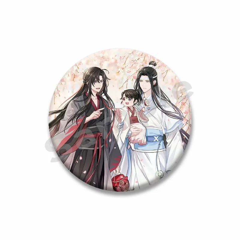 Mo Dao Zu Shi милый значок аниме Lan Wangji Wei Wuxian Icons круглая брошь мультфильм косплей мягкие кнопки булавки ювелирные аксессуары (art.: 3920cb3bed681) - 3920cb3bed681