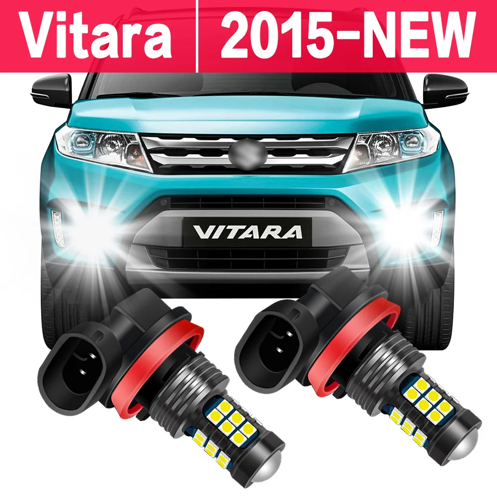 2 шт., автомобильная лампа для передней противотуманной фары для Suzuki Vitara 2015-New 2016 2017 2018 2019 2020