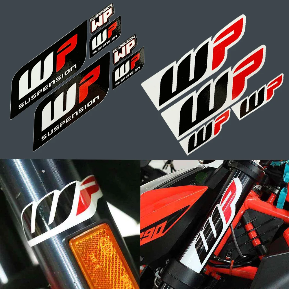 WP Suspension Shock Absorber Stickers Motorcycle Reflective Waterproof Decal | Decals &amp