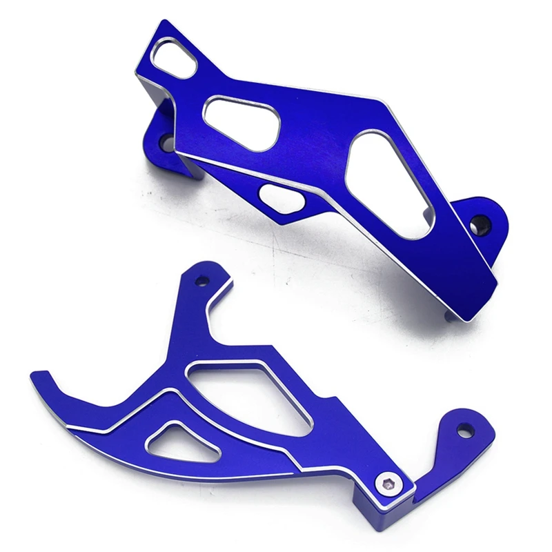 

Motorcycle Brake Disc Caliper Rotor Guard Protector Blue Parts For YAMAHA YZ125 YZ250 YZ250F YZ450F YZ125X YZ250X WR250F WR450F