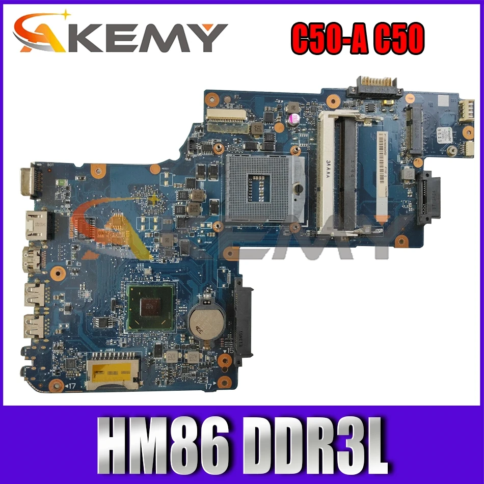 

Оригинальная материнская плата для ноутбука Toshiba satellite C50-A C50 PGA947 HM86 DDR3L H000063020 PT10S UMA MB REV: 2,1 100% полностью протестирована