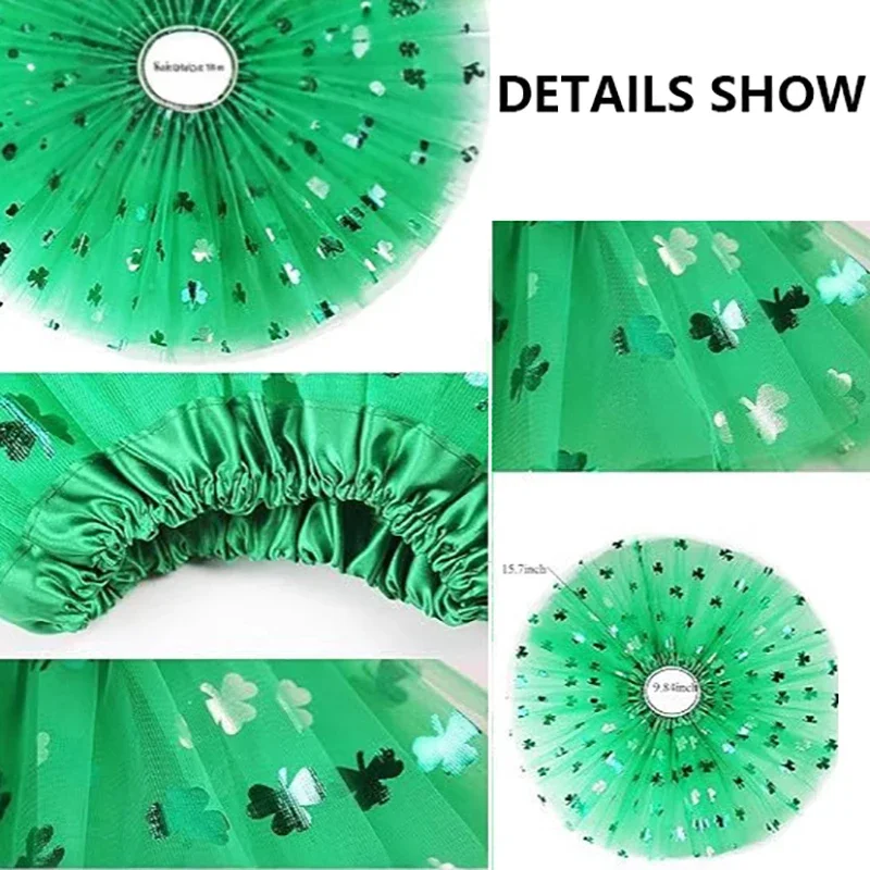 Комплект из 6 предметов зеленая юбка-пачка женские и детские головные уборы носки