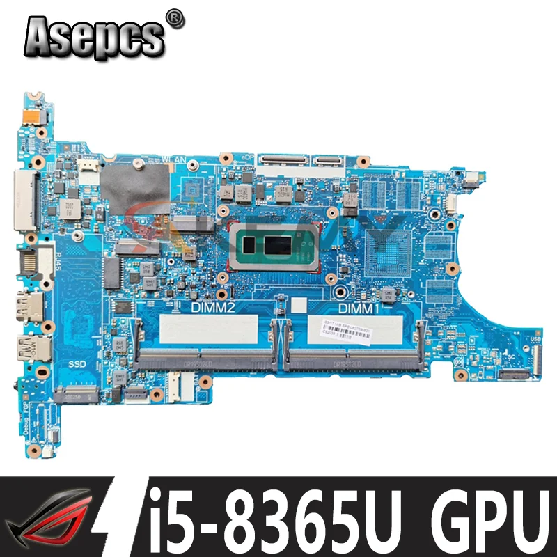 

For EliteBook 840 g6 850 g6 Laptop Motherboard i5-8365u L62759-601 L62759-001 Working And Fully Tested