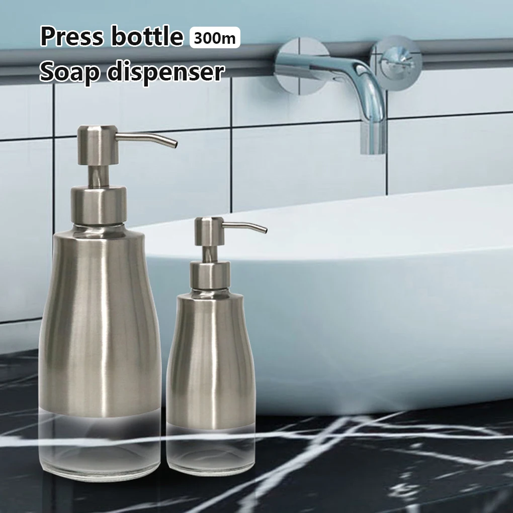 

Дозатор для мыла из нержавеющей стали с защитным покрытием, 300 мл