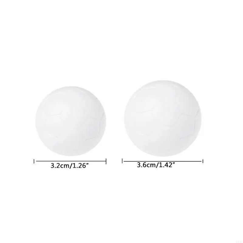 Q84C 2 PCS Стол футбол на фосболах замены шарики мини -белый официальный фуршбат
