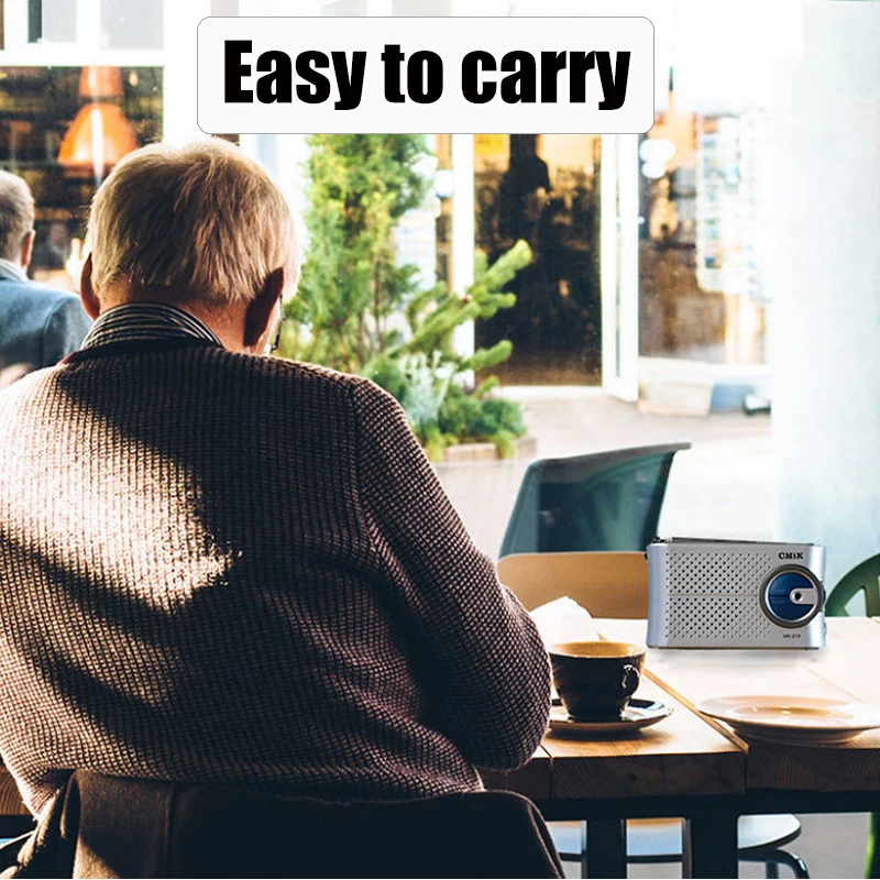 Карманный Радио Портативный fm-приемник мини-динамик с телескопической антенной/3