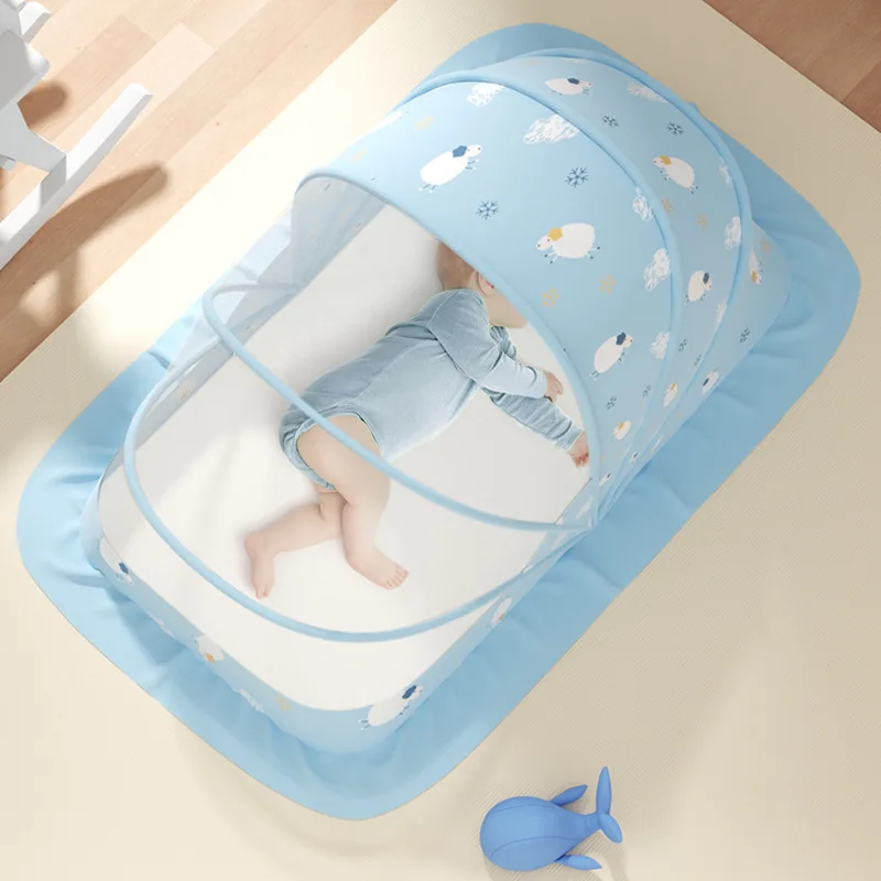 Infant Mosquito Net Baby Yurt Anti-mosquito Full-cover Foldable Infant Newborn Children's Bed Bottomless Universal