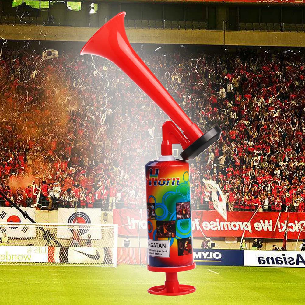 

Football Pump Air Horn Noisemaker: 2pcs Air Horn Trumpet Loud Noise Maker Safety Horn for Soccer Sports Birthday Party Games