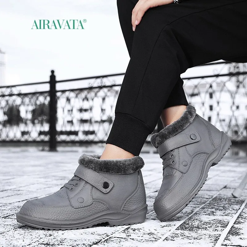 New Winter Men Boots EVA Warm Plush Ankle Snow Boots Outdoor Lightweight High-top Men's Casual Shoes Big Size 41-49