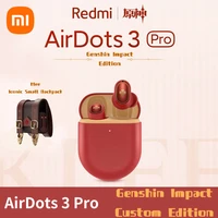 xiaomi original redmi airdots 3 pro bluetooth headphones genshin klee custom edition style headphone pack for 99 smartphones