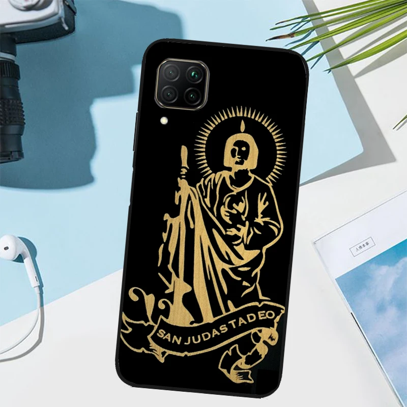 Фото Чехол Guadalupe San Judas Wood для Huawei Nova 7i 8i 3i 11i 12i 9 10 SE Y73 Y90 Y70 Y72 Y61 Y91 P30 P40 Lite P60 Pro №4