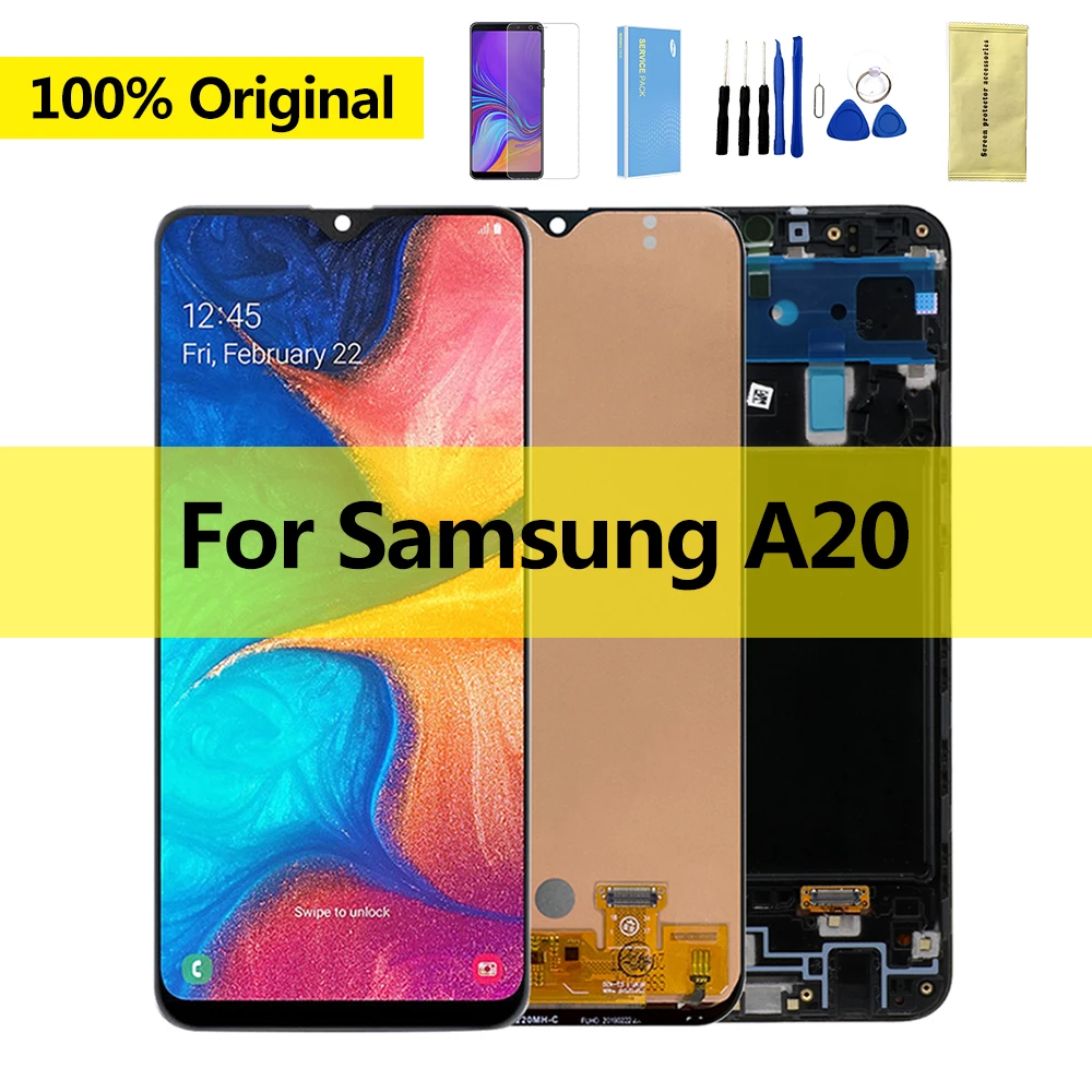 10 шт./партия, ЖК-дисплей для Samsung Galaxy A20 A205 A205F A205G A205FN