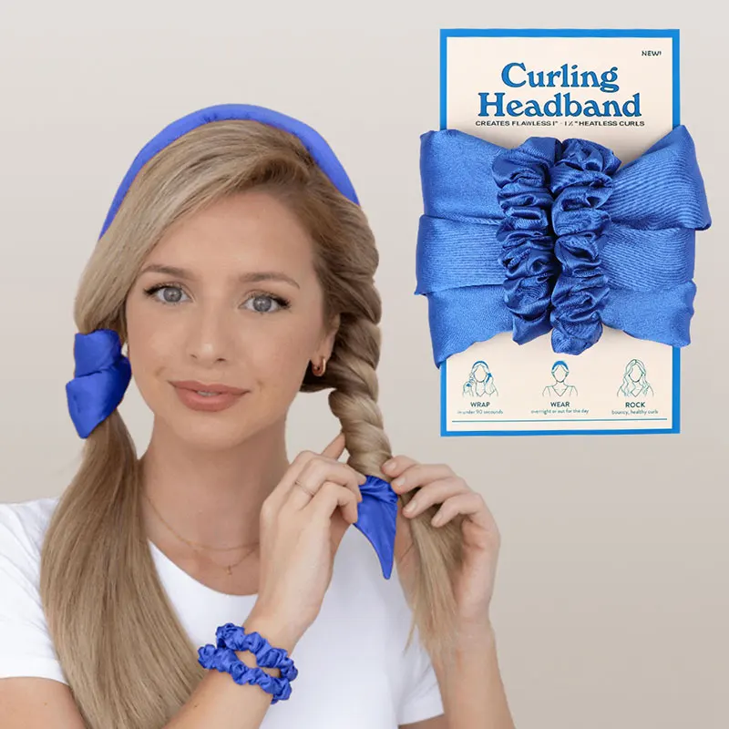 

Heatless Curls Overnight Lazy Curler Soft Ribbon Hair Rollers Silk Curling Hair Curlers Wave Formers Curling Hair Styling Tools