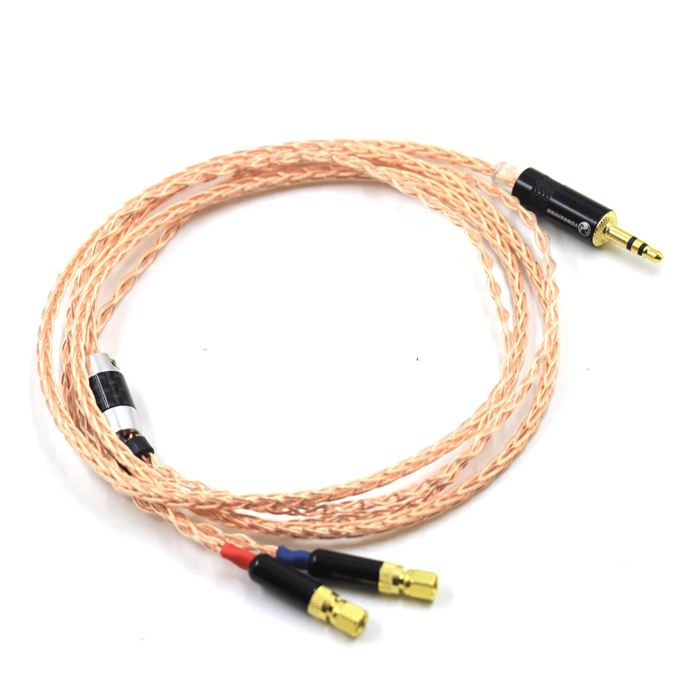 7N OCC Single Crystal Pure Copper Headphone Upgrade Replace Cable For (Screw) Hifiman HE6 HE5 HE400 HE500 HE600 HE300 enlarge