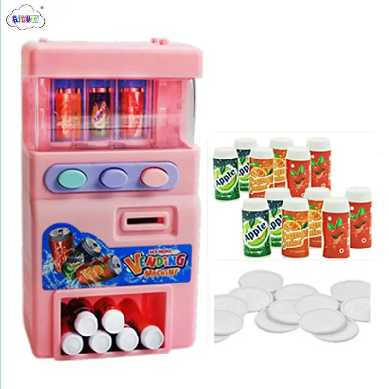 Детский симулятор миниатюрный торговый автомат с монетами для напитков